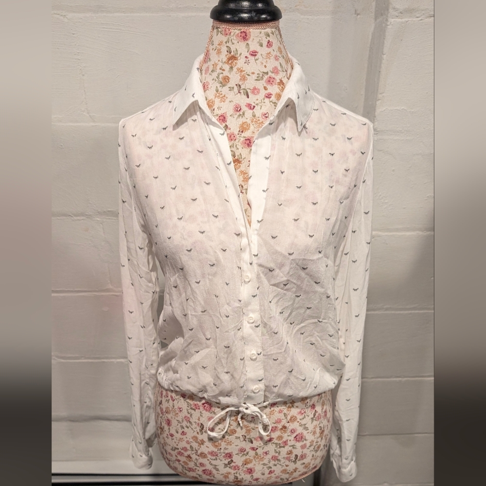 Anthropologie Cloth & stone cropped blouse